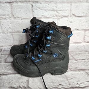 Columbia Boys Size 1 Snow Boots Black
